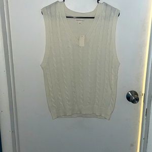 NWT Aeropostale cream sweater vest size S